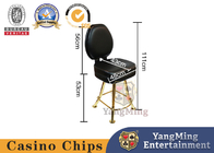 Roulette Poker Table Stainless Steel High Foot Titanium Casino Rotating Chair
