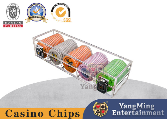 comprar Casino Chip Holder For Poker Table da parte 50mm do tampo da mesa 100 do vinte-e-um Fabricação em linha