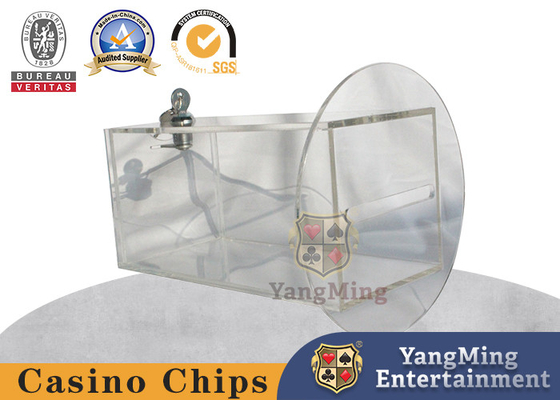 comprar A bacará Texas Poker Table Customized Acrylic travou a caixa do dinheiro das pontas do descarte Fabricação em linha