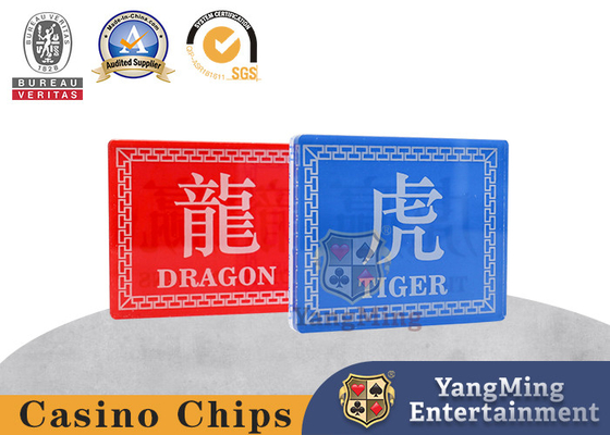 comprar Rectangular 2 Dragon Tiger Dealer Texas Hold'Em Poker Table Acessórios personalizados Fabricação em linha