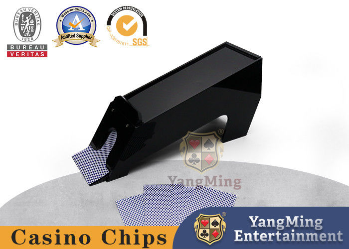 Black Thick Acrylic 8 Deck Card Plastic Dealer Shoe Customization Card Shuffler