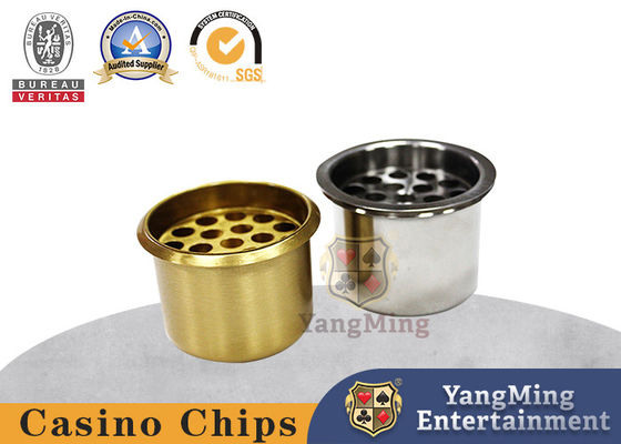 Roleta Texas Hold'em Mesa Ceniçaria Ouro Prata Copo de Água Casino específico