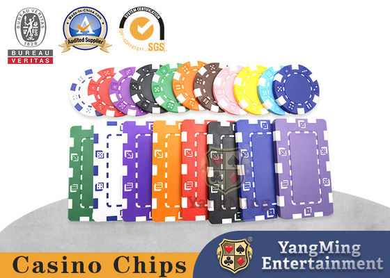 11.5g Novas fichas multicoloridas ABS plástico Texas Baccarat Casino personalizado