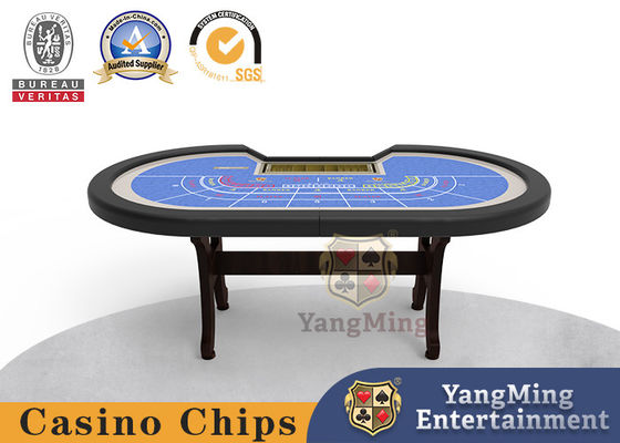 8-Person Baccarat H-Leg Platable Poker Table Baccarat Mesa pode ser recém-personalizado