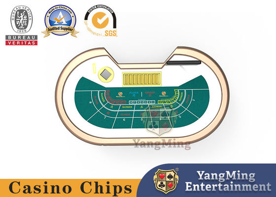 a toalha de mesa de jogo do verde da tabela da bacará 7-Person personalizou recentemente a tabela de jogo de pôquer da etapa