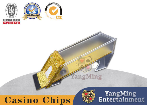 O negociante da tabela do casino do pôquer da plataforma de Texas Poker Baccarat Polished Gold 8 aceita feito sob encomenda