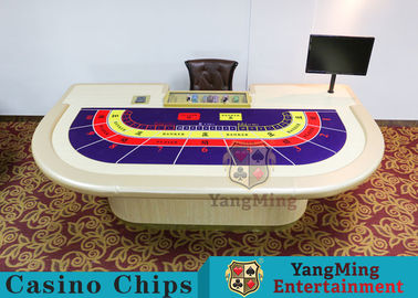 Macau VIP Casino dedicado Mesa de entretenimento Mesa de jogo de poker Luxo 9 jogadores