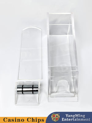 Transparente Baccarat Texas Hold'em Dealer com 8 baralhos de cartas de jogo jogo de mesa de cassino