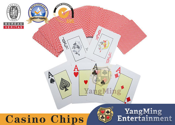Mesa de Texas Hold'em Placa de plástico de PVC Impressão de fonte grande Impermeável Vermelho Azul