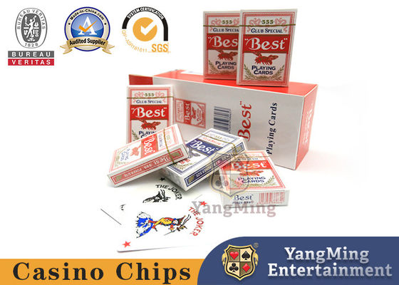 555 Red Blue Bee Poker Casino Baccarat Texas Jogo de Mesa 280g Cartões de Poker Blue Core