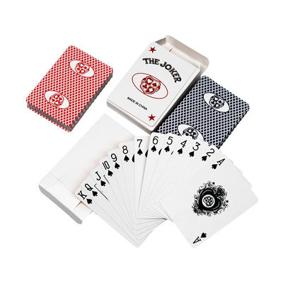 Cartões de poker de casino alemão Blackchip 310g Personalizado Design de duas cores Baccarat Dragon Tiger Poker Cartões de mesa