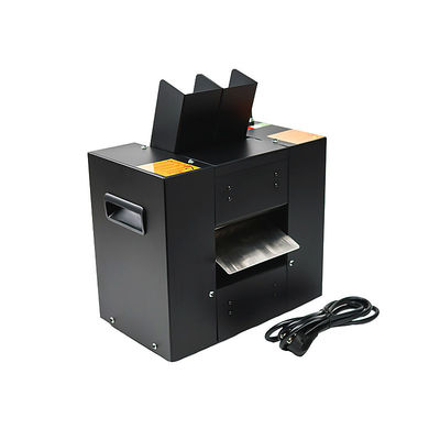 Triturador de cartões de aço inoxidável preto para mesas de poker de cassinos de duplo porto para máquina de trituração de cartões