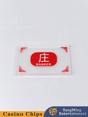 Acrílico congelado jogo de mesa de jogo de baccarat chinês inglês banqueiro jogador marcador