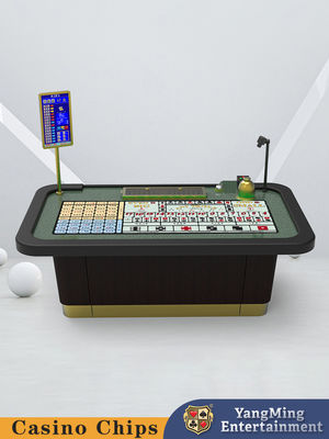 Gold Electric Control Sic Bo Mesa de jogo Sala VIP Mesa de póquer personalizada de luz LED