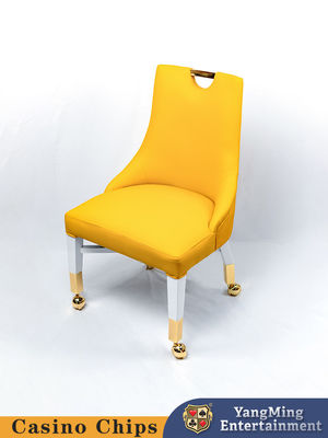 Cadeira de jantar de poleia de metal portátil Mesa de jogos de azar Personalização Baccarat Texas Hold'Em Cadeira de jogador