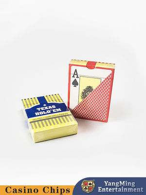 Entretenimento de Casino personalizado Texas Cartões de Plástico Duplo Lado Frosted Grandes Cartões de Jogo Imprimidos
