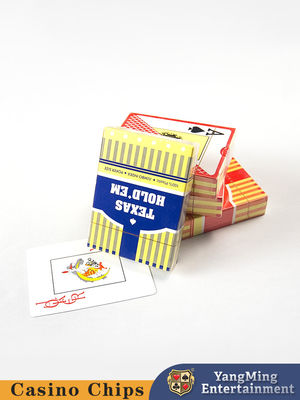 Disponível em estoque Texas Grandes letras Cartões de plástico congelados Poker Jogos de mesa Mesa de cima Cartões de jogo