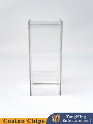 Porta-cartas de lixo da mesa de poker de baccarat totalmente transparente com 8 pares de caixas de lixo de cartas