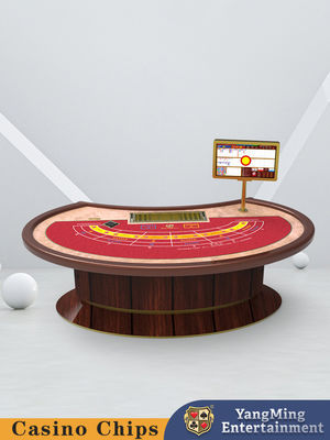 Tabela de baccarat Lucky Six, de fábrica, com pedal oval personalizado.