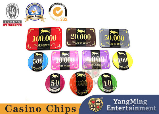 Caixa clara UV de Chips With Aluminum Security Chips do pôquer profissional da espessura da fonte 3.3mm da fábrica