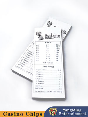 Exemplo de cartas personalizadas de tabela de poker para fabricantes de tabela de regras de jogo de roleta de casino