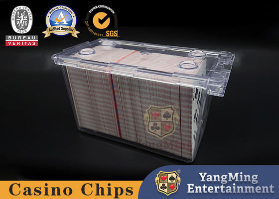 1 - 8 fechamentos livres acrílicos claros da caixa de cartão 300pcs do jogo da plataforma com punho do metal