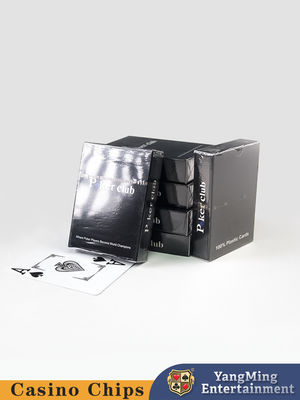 100% de plástico de PVC Poker Texas Hold'em Jogo de mesa Cartões de plástico vermelho e azul