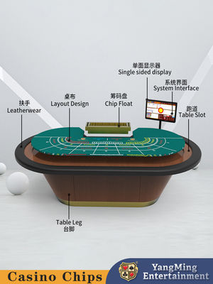 Poker Casino Solid Wood Baccarat Table Poker Game Chips Tabela de xadrez