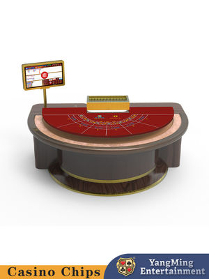 Jogos personalizados de Baccarat Lucky Six Casino Poker Mesa Meia Rodada Jogos Casual de Cartas Mesa de Xadrez