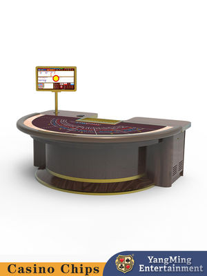 Modern Deluxe personalizado Semi-Circular Footed Baccarat Poker Table Entretenimento Clube de lazer Poker Game Table