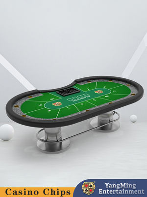 Personalizado 10 jogadores Metal Bar Protector Texas Hold'em Poker Table Casino Recreational Gaming Tables