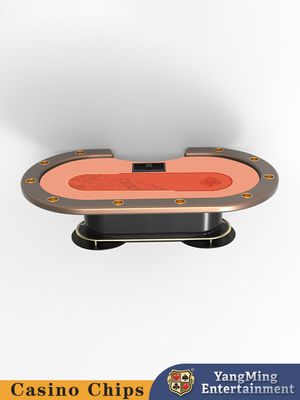 Tabela de Poker Texas Hold'em de 10 jogadores com pedestal de metal
