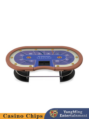 Tabela recentemente projetada do clube do pôquer da etapa do metal de Texas Casino Table Competition Oval