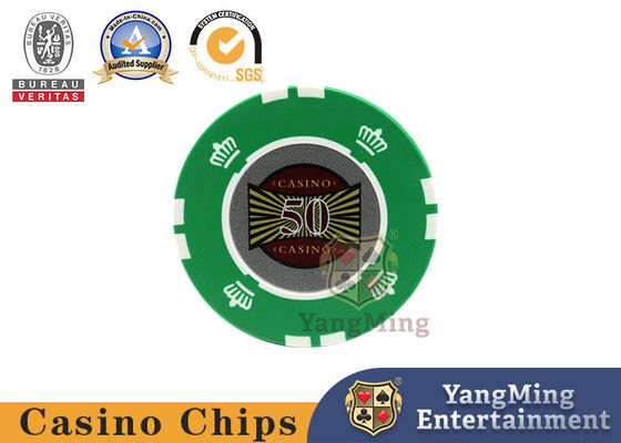 Chips de cassino RFID anti-falsificação personalizados multicolor com adesivos digitais para jogos de azar