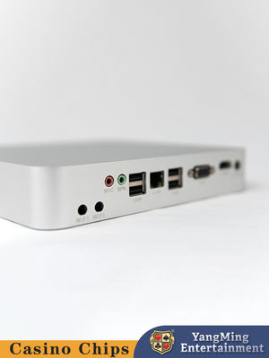 Anfitrião de prata de aço inoxidável do sistema do jogo da bacará da tabela de Mini Computer Console Poker Casino