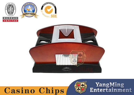 Venda direta de fábrica Cor de registro Bateria de energia Universal Card Shuffler Texas Holdem Table 2 Sets Of Card Automatic Shuffler