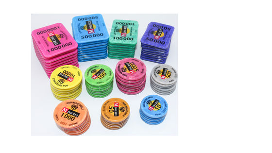 Chips RFID de jogo de mesa de baccarat Texas Hold'em Chips de poker