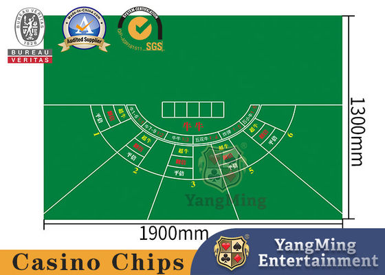 5 da toalha de mesa impermeável super do casino do pôquer da bacará do jogador partes da Quatro-cor industrial da categoria que imprime o projeto original
