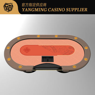 Modern Casino Oval Metal Treadle Tabela de pôquer Para Tabelas de pôquer Sala de jogo Jogadores