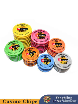 Fornecimento spot Shell Padrão chip RFID acrílico com UV independente Anti-falsificação jogos de mesa de poker Baccarat