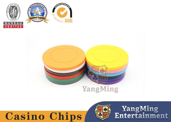 Pôquer plástico Chips With No Denomination do ABS de Texas Roulette Casino Table Customized 4g