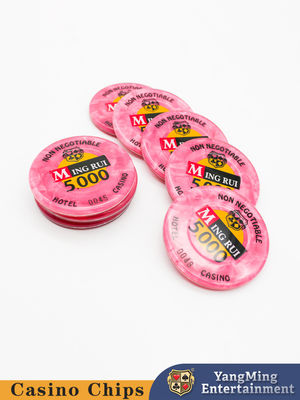 Chips de jogo ABS RFID, Chips de poker Monte Carlo Blackjack com número de segurança para uso no clube de cassino