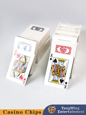 100% Azul Preto Papel CMYK Publicidade Poker Impressão Personalizada Casinos Cartões de Jogo Com Logotipo Personalizado