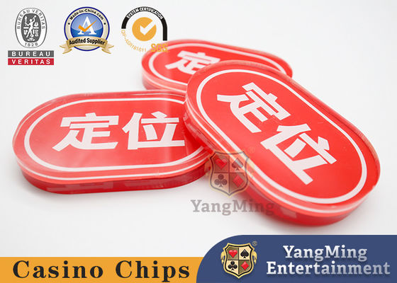 Fábrica de Casino Acrílico Novo Design Personalizado Oval Produzir Forma Localizar Marca