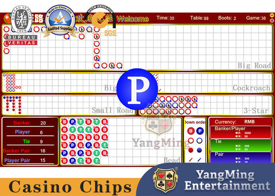 Baccarat Dragon Tiger Mesa de jogos Sistema de software eletrônico Versão de atualização Introdução manual Resultados podem mudar de fundo