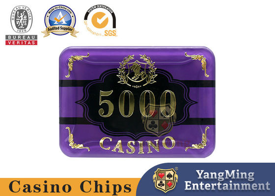 Conjunto de fichas de póquer acrílico para 5-8 jogadores Mesa de jogo de cassino com 760 fichas de cassino de bronze premium