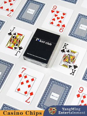 PVC plástico grandes cartas de jogo impressos 33 cartas caixa preta para Texas Hold'Em jogo