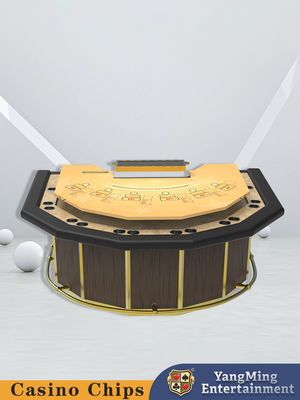 Varejo por Varejo de Qualidade 7 Side Guards Blackjack Table Private VIP Personalizado Polygonal Poker Table para Clubes