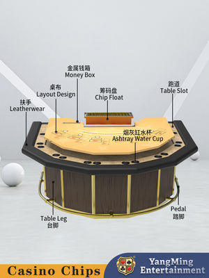 Novo lançamento 7 Side Guards Blackjack Table Recreation and Leisure Club Poker Game Table