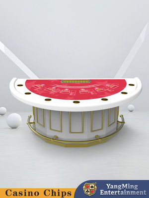 Deluxe Upgraded Half Round Bar Protector Black Jack Poker Table Casino Club Entretenimento Poker Table